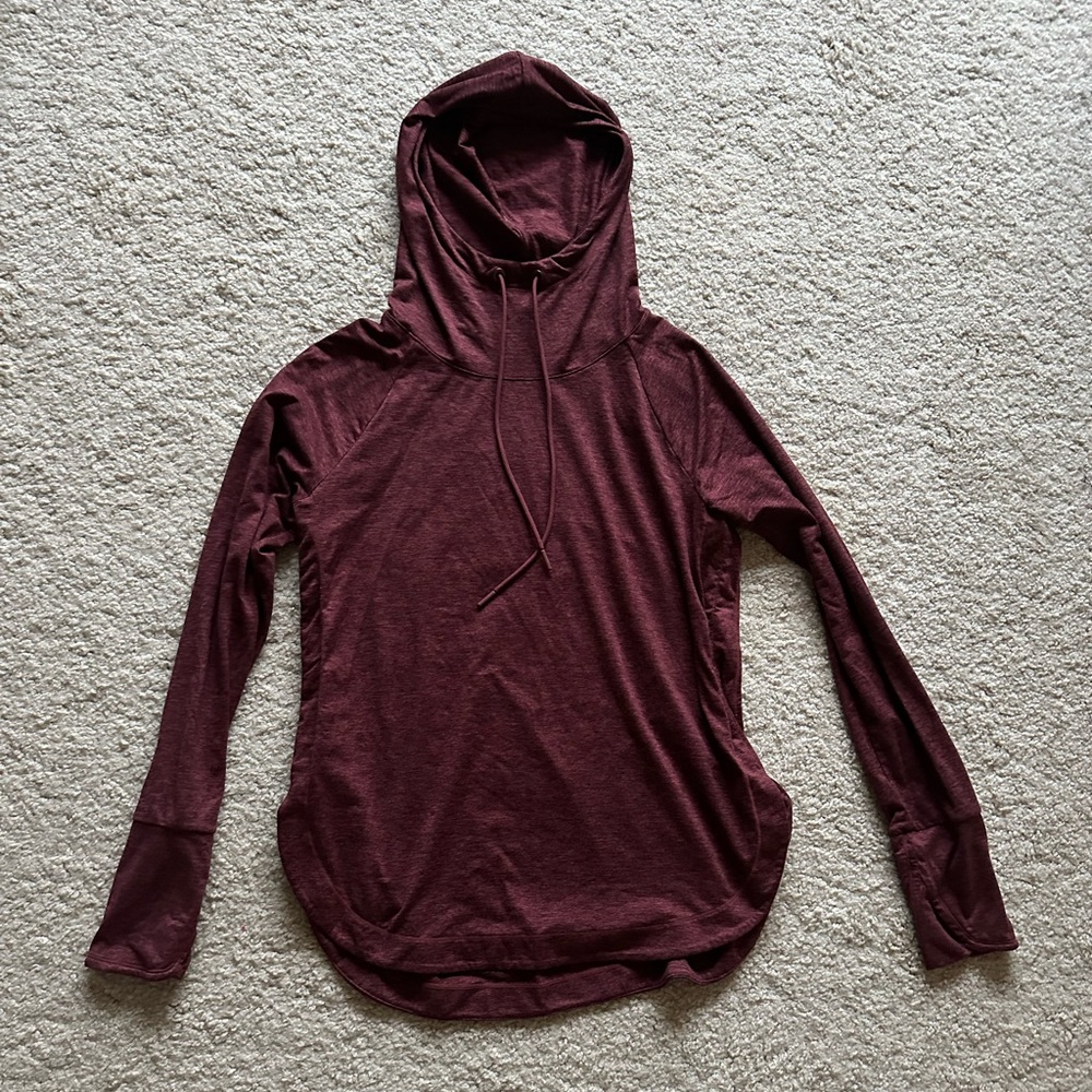 Athleta Uptempo Hoodie in Maroon